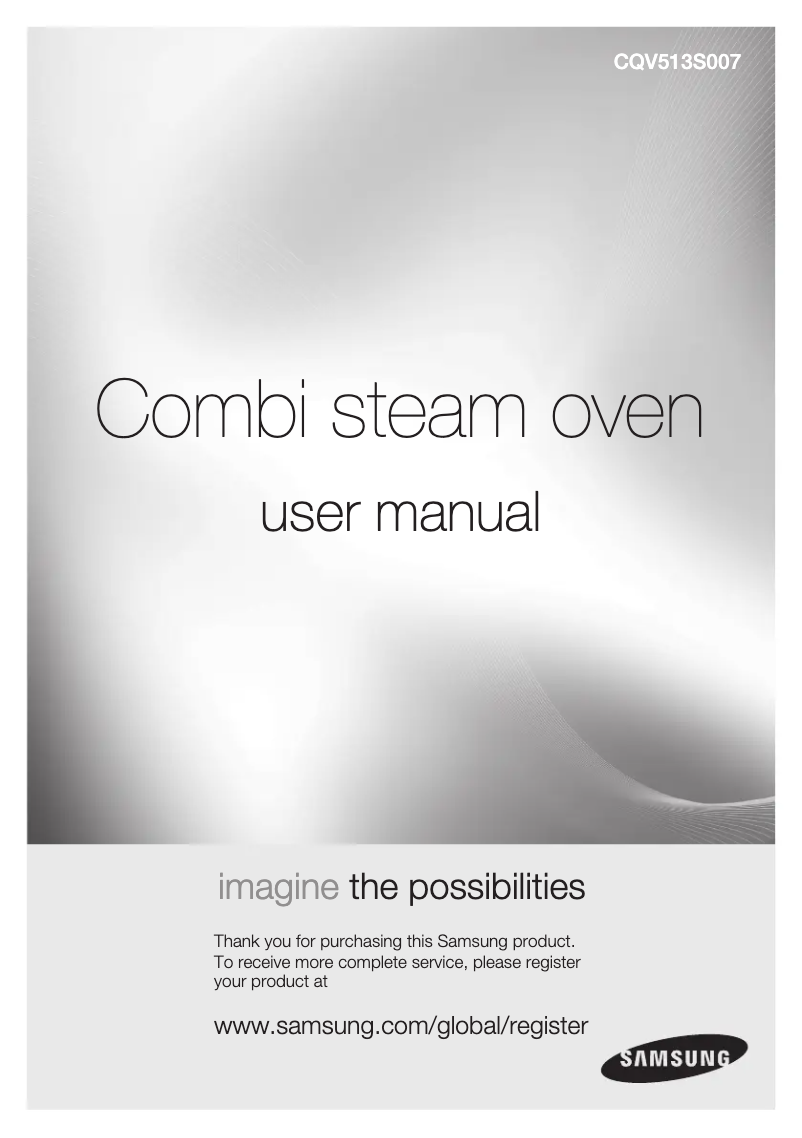 Page 1 de la notice Manuel utilisateur Samsung CQV137-S