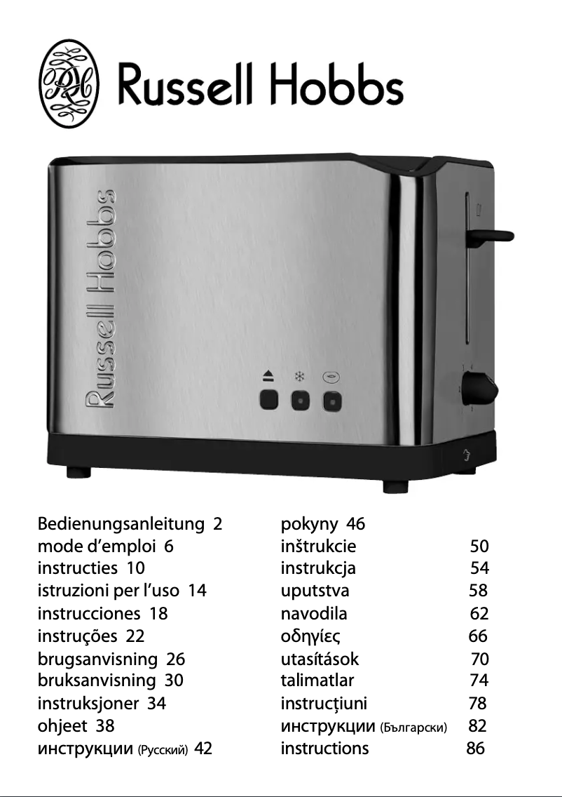 Page 1 de la notice Manuel utilisateur Russell Hobbs 14572-57 Allure