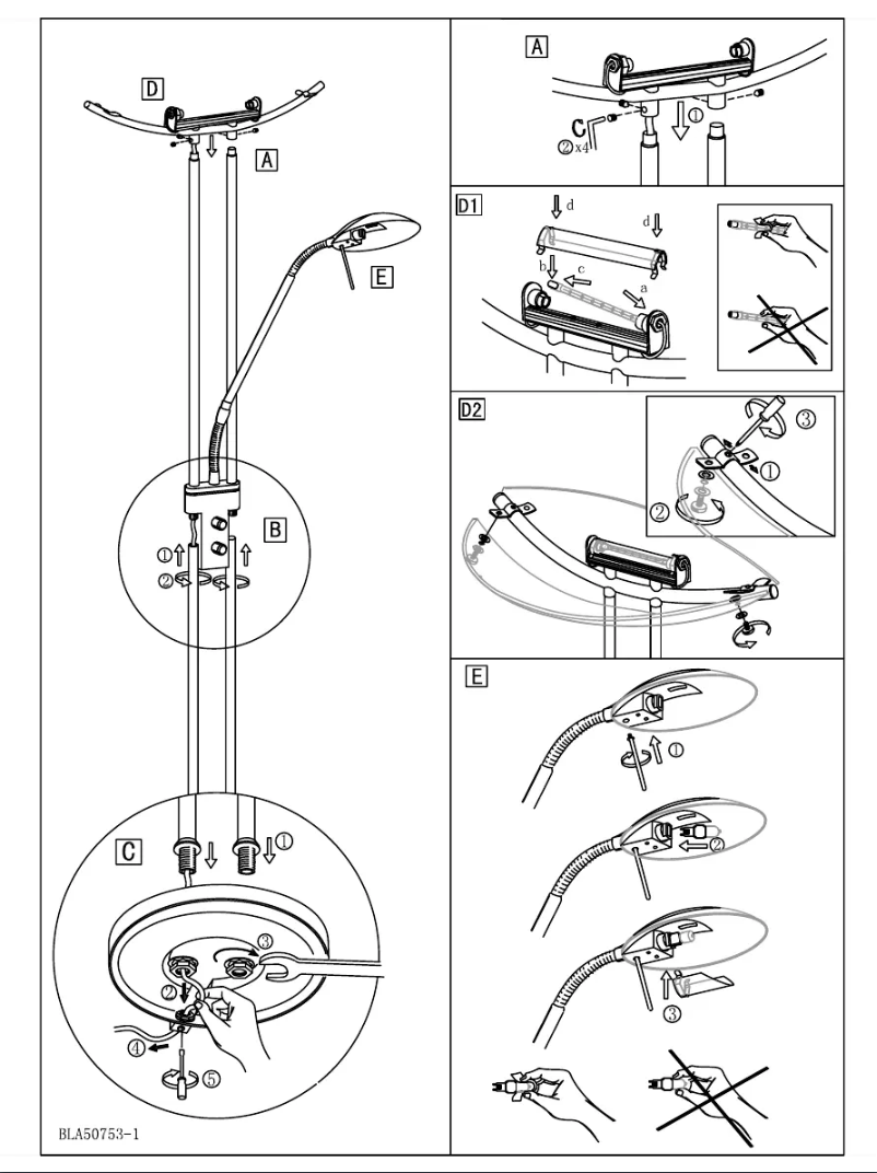Page n°1 - Manuel utilisateur Eglo Baya
