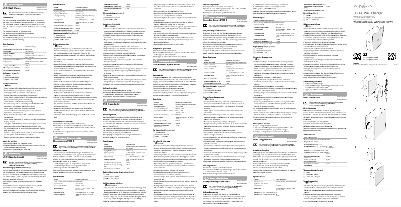 Image de la première page du manuel de l'appareil WCPD65W105BK