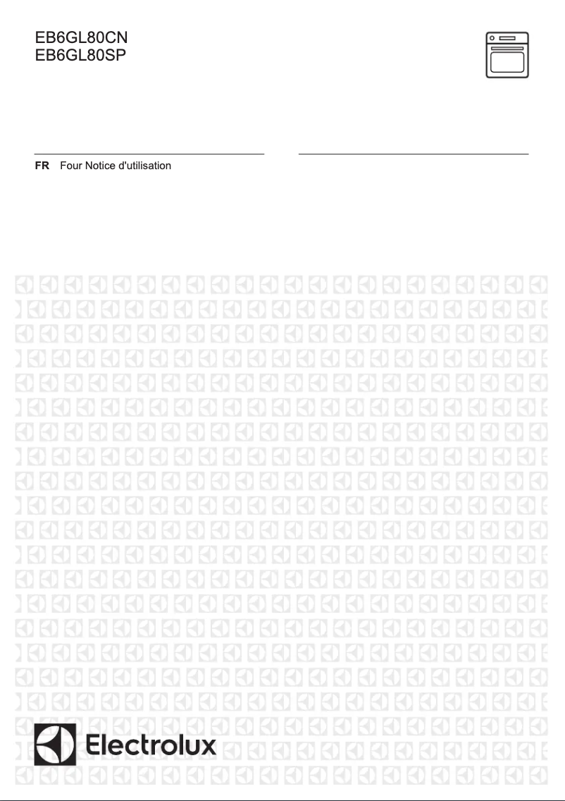 Page n°1 - Manuel utilisateur Electrolux EB6GL80SP