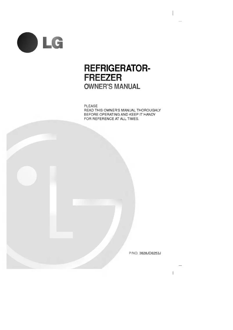 Page n°1 - Manuel utilisateur LG GR-T692BLQ