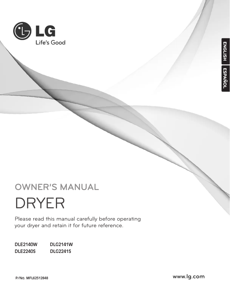Página 1 del manual Manual de usuario LG DLG2141W