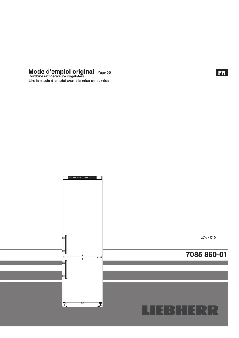 Image de la première page du manuel de l'appareil LCv 4010
