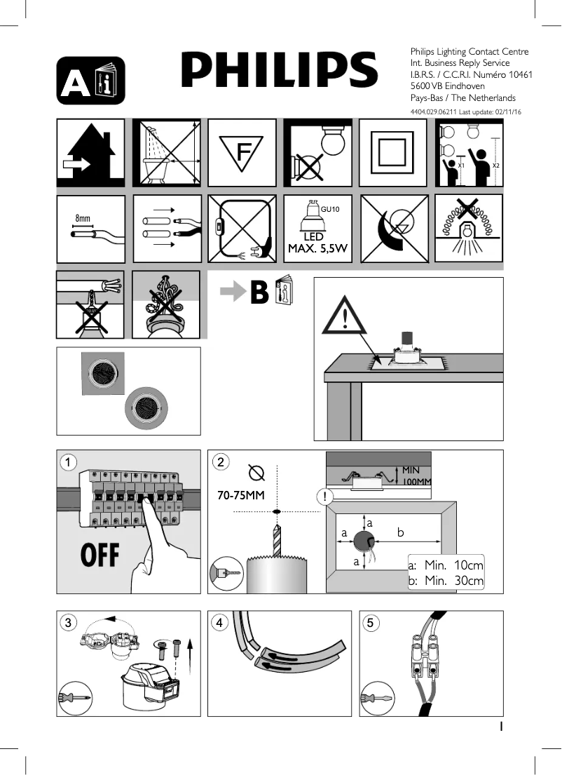 Page 1 de la notice Manuel utilisateur Philips Enneper