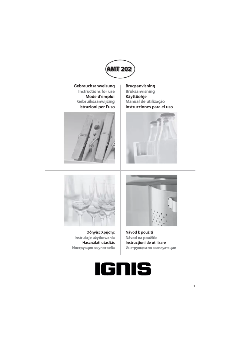 Page n°1 - Manuel utilisateur Ignis AMT 202