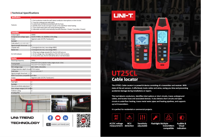 Image de la première page du manuel de l'appareil UT25CL