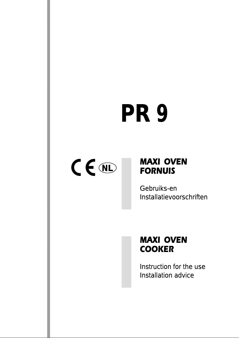 Page n°1 - Manuel utilisateur M-System PR-9