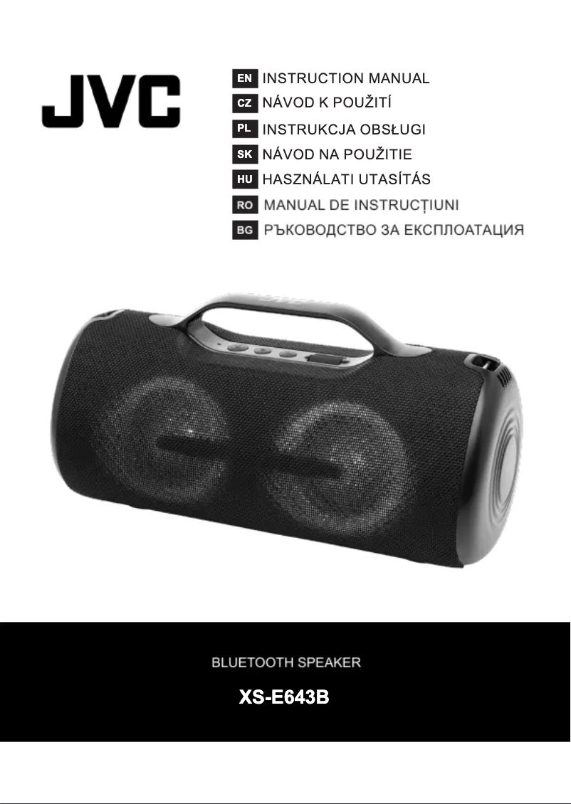 Page 1 de la notice Manuel utilisateur JVC XS-E643