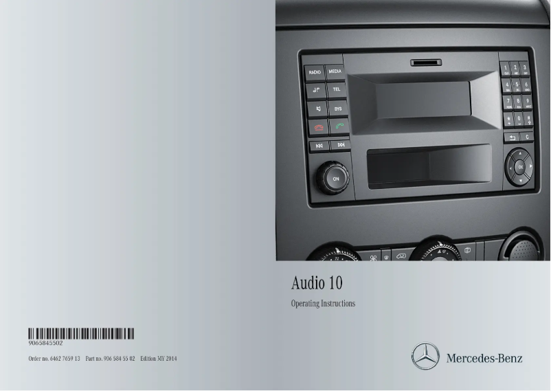 Imagen de la primera página del manual del dispositivo Audio 10 Sprinter 2014
