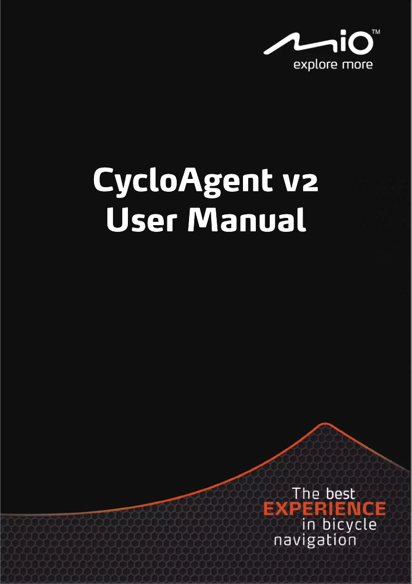 Image de la première page du manuel de l'appareil CycloAgent V2