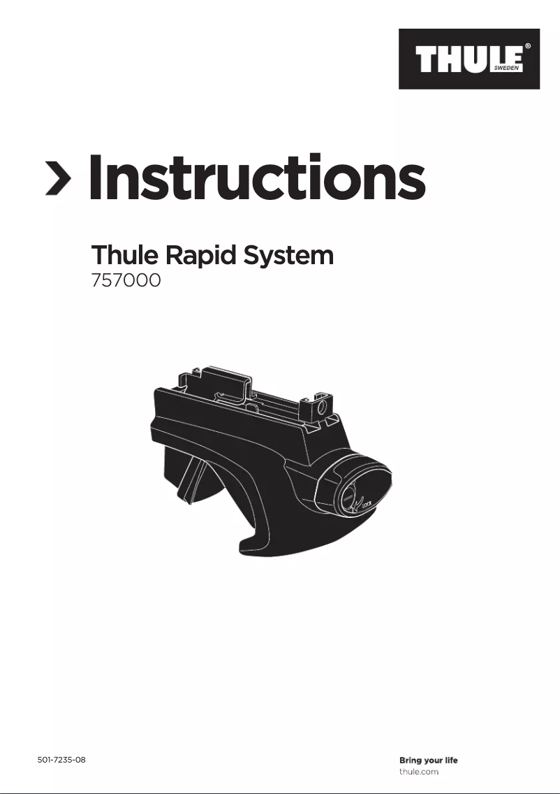 Image de la première page du manuel de l'appareil Rapid Railing 757