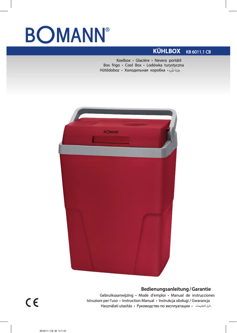 Image de la première page du manuel de l'appareil KB 6011 CB