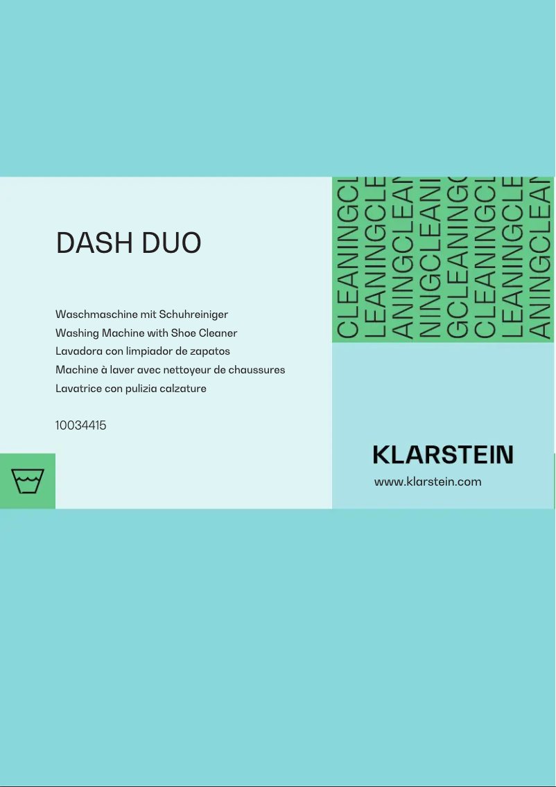 Page n°1 - Manuel utilisateur Klarstein Dash Duo