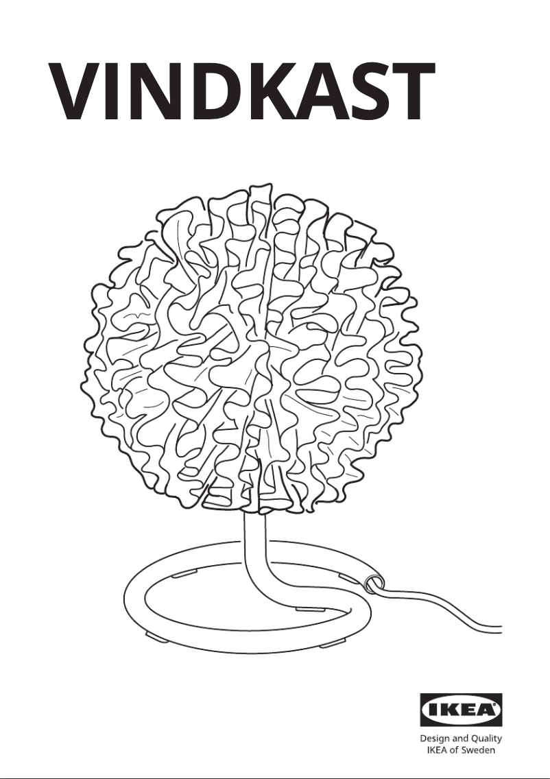 Image de la première page du manuel de l'appareil VINDKAST 905.392.08