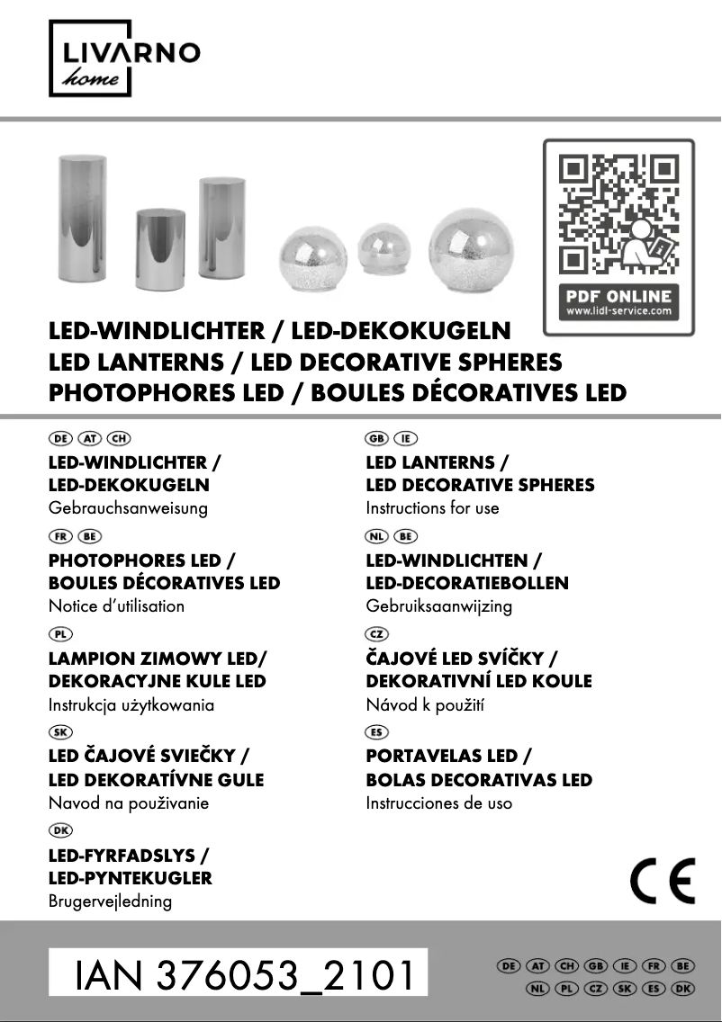 Page 1 de la notice Manuel utilisateur Livarno Lux IAN 376053