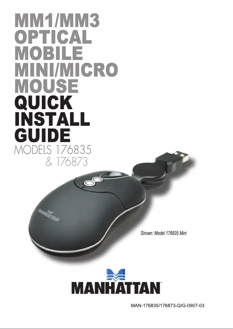 Page n°1 - Manuel utilisateur Manhattan MM3