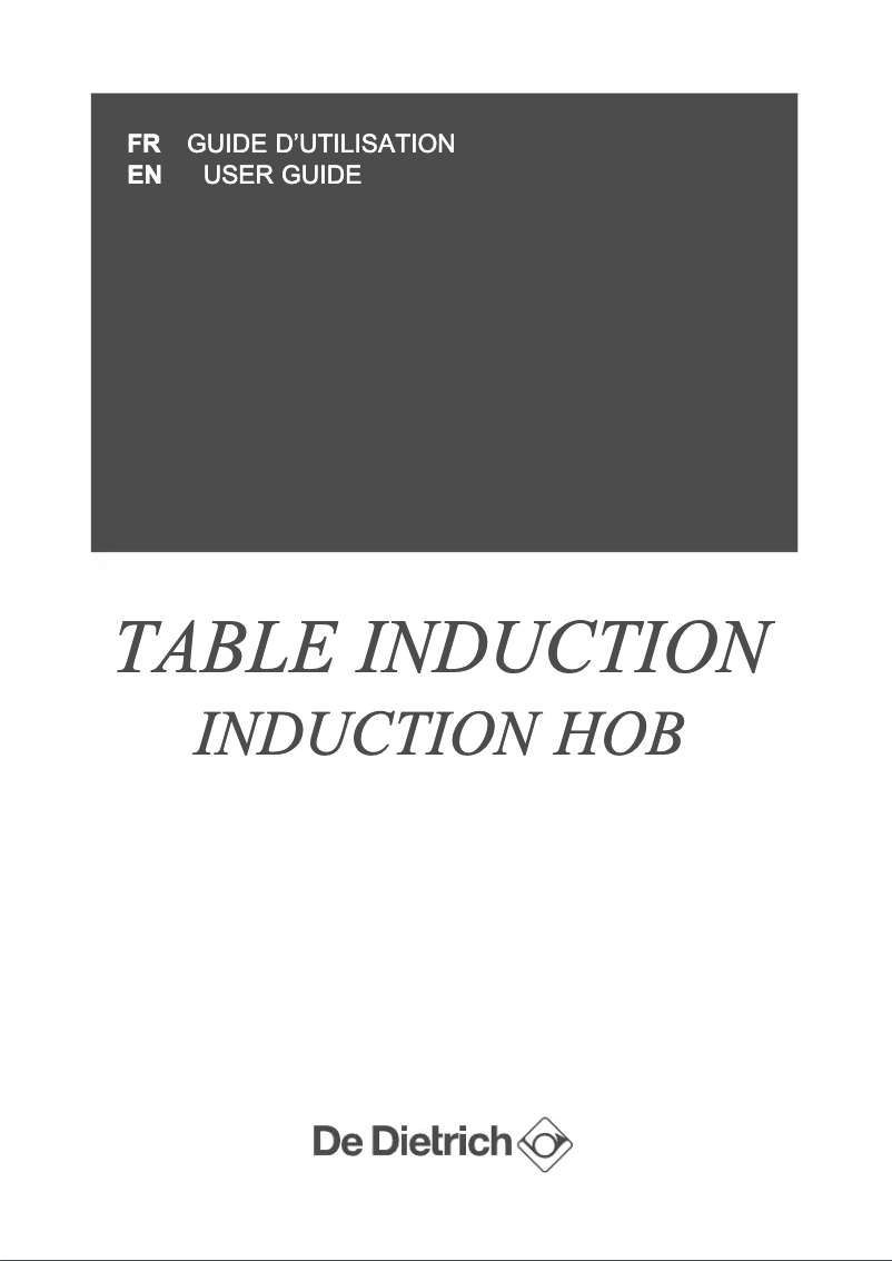 Page 1 de la notice Manuel utilisateur De Dietrich DPI7698GS