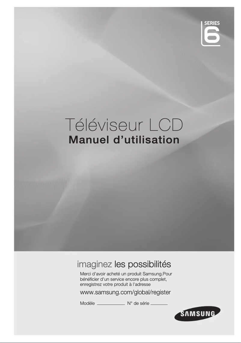 Page n°1 - Manuel utilisateur Samsung LA40C630K1R