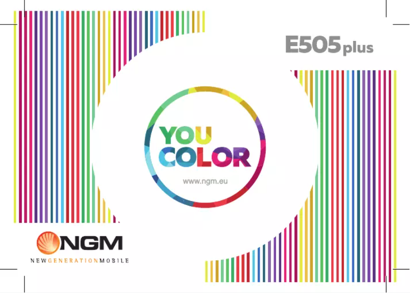 Image de la première page du manuel de l'appareil You Color E505 Plus