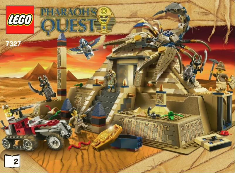 Page 1 de la notice Manuel utilisateur Lego Pharaohs Quest 7327