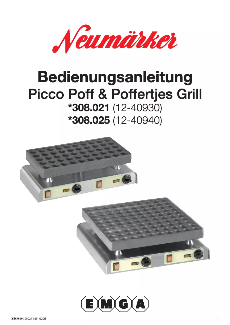 Página 1 del manual Manual de usuario Neumärker 308025