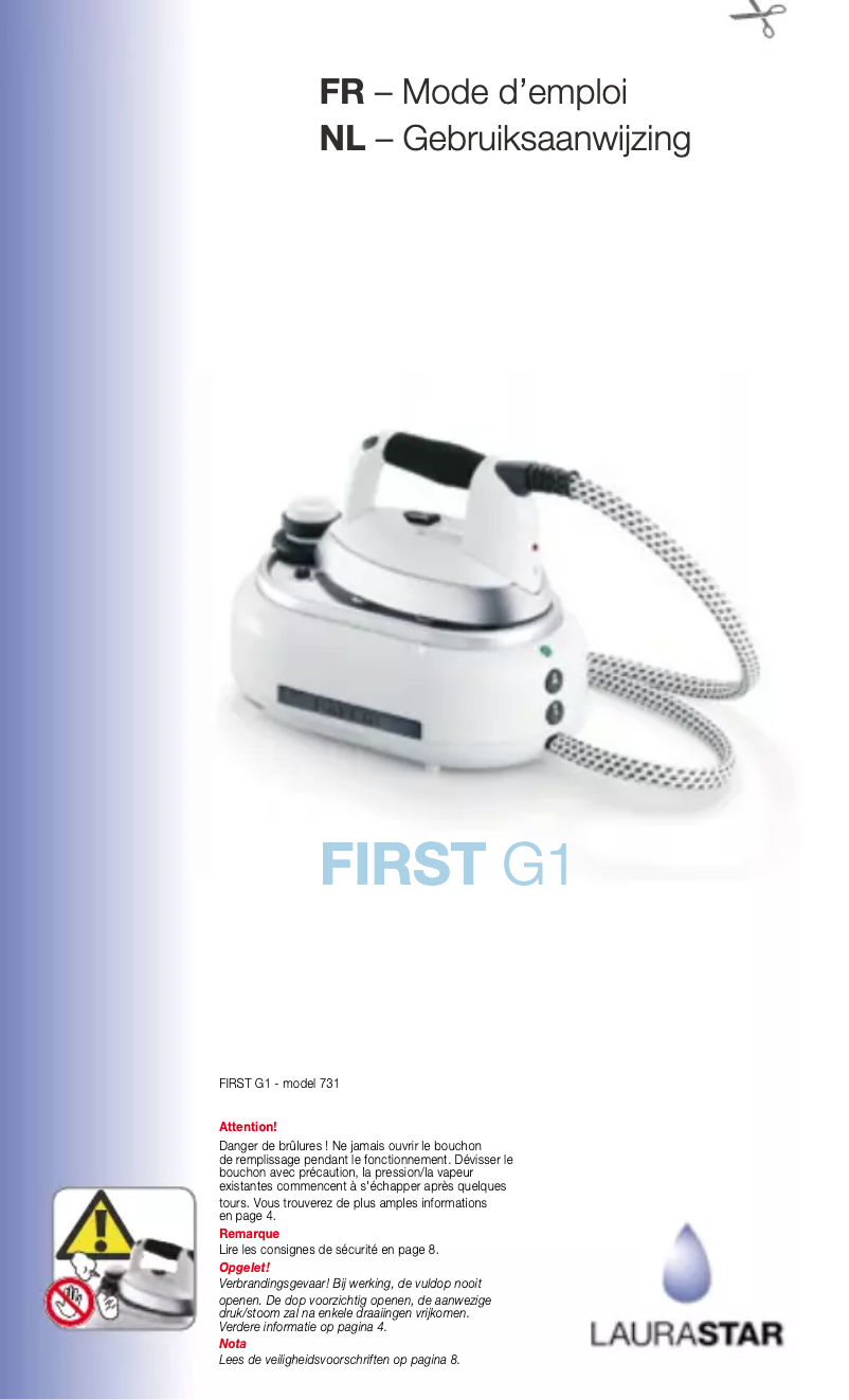 Page n°1 - Manuel utilisateur laurast First G1