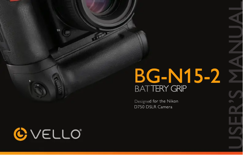 Page 1 de la notice Manuel utilisateur Vello BG-N15-2