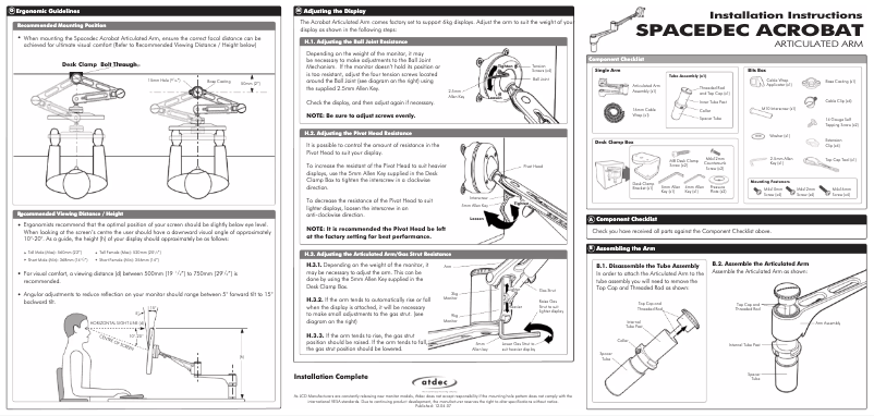 Page 1 de la notice Manuel utilisateur Atdec SD-AT-DK-P