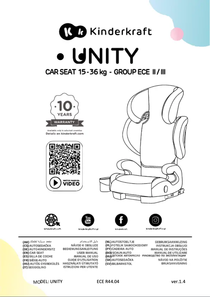 Page n°1 - Manuel utilisateur Kinderkraft Unity