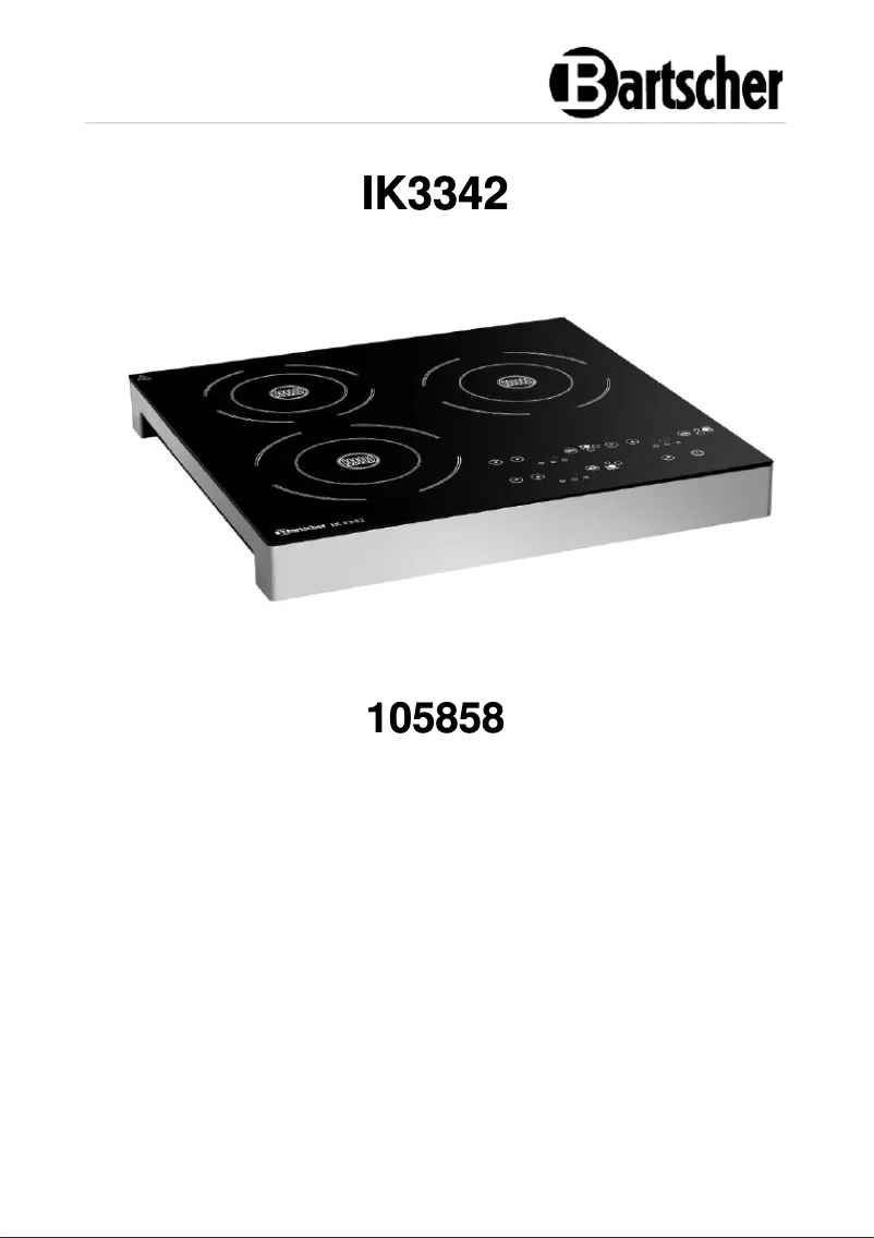 Page n°1 - Manuel utilisateur Bartscher IK 3342