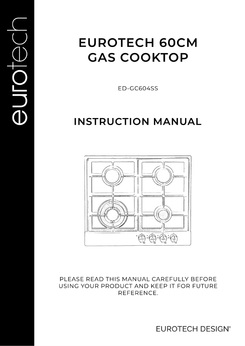 Image de la première page du manuel de l'appareil ED-GC604SS