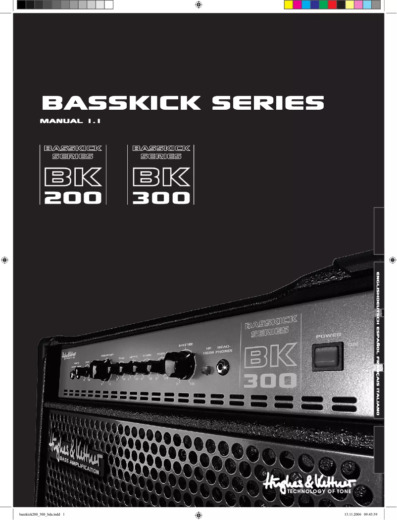 Page 1 de la notice Manuel utilisateur Hughes & Kettner BassKick 200