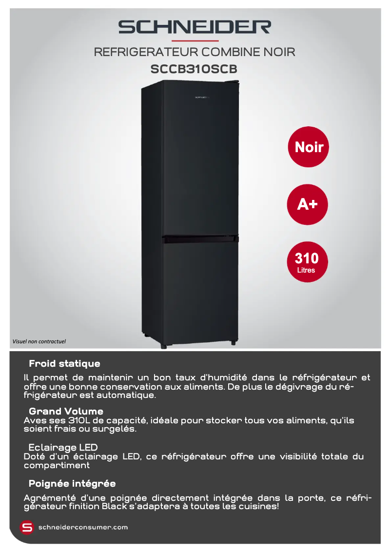 Image de la première page du manuel de l'appareil SCCB310SCB