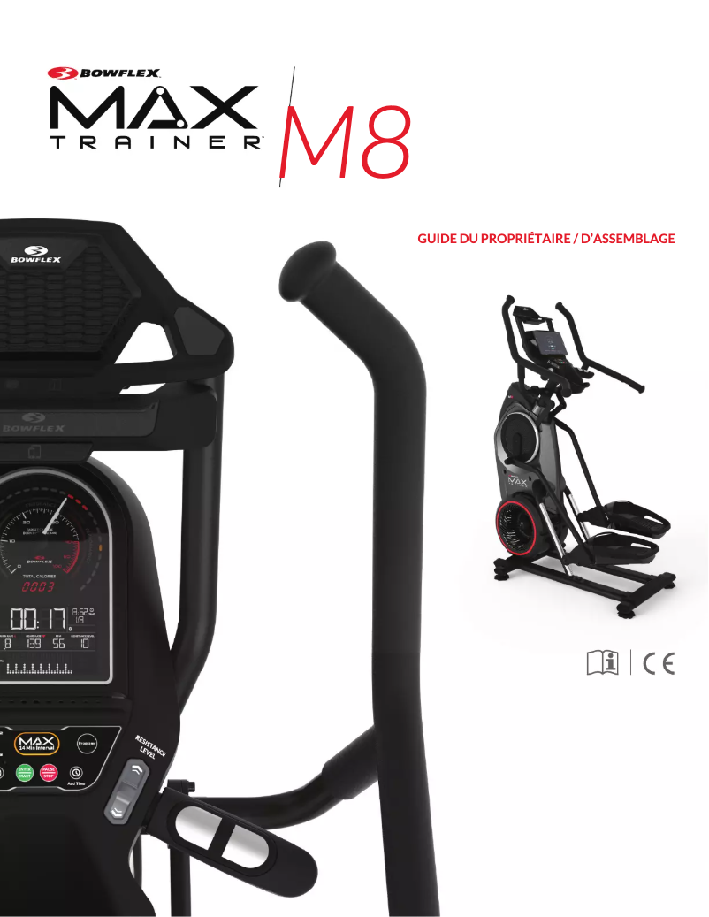 Page 1 de la notice Instructions / montage Bowflex Max Trainer M8i