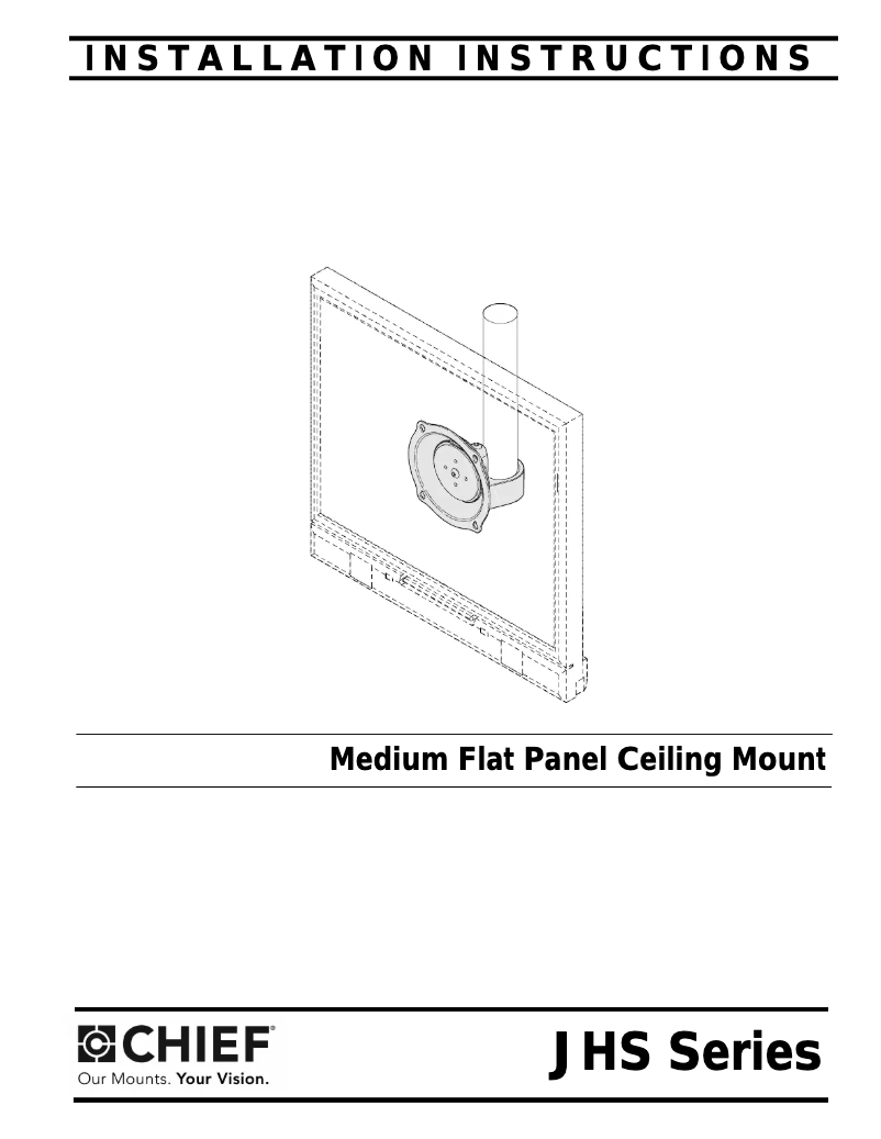 Page 1 de la notice Manuel utilisateur Chief JHS210B