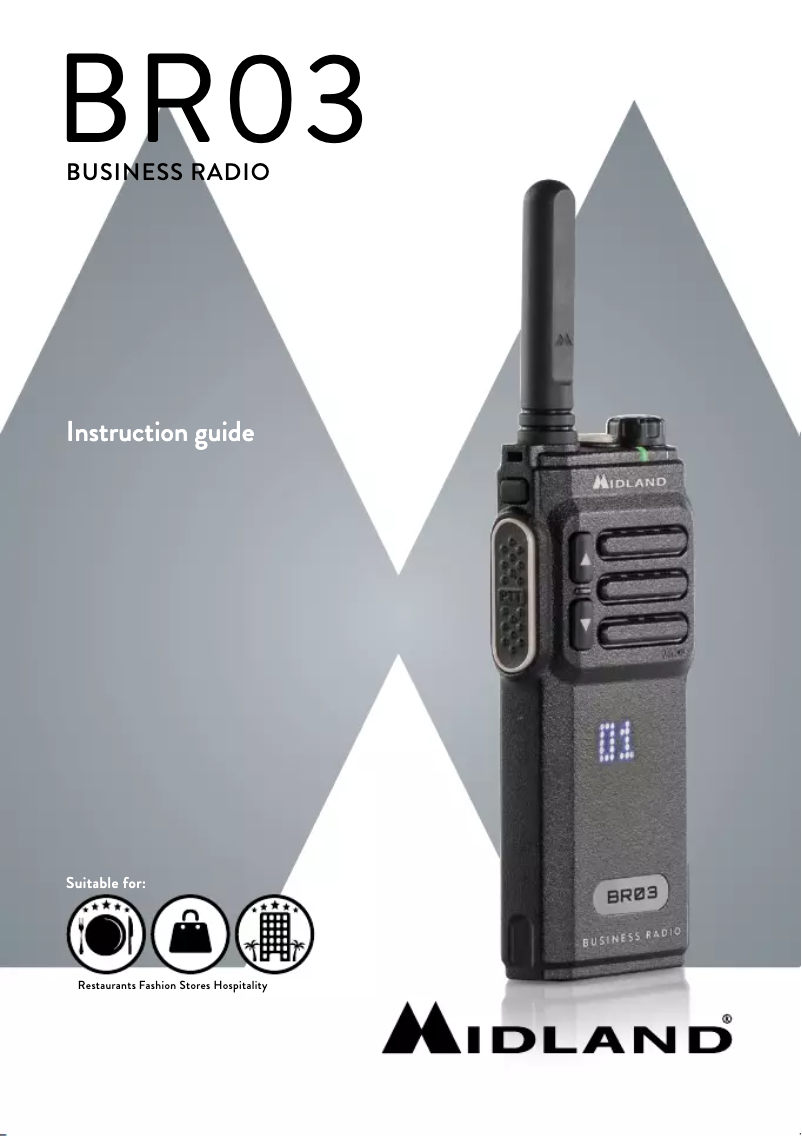 Page 1 de la notice Manuel utilisateur Midland BR03