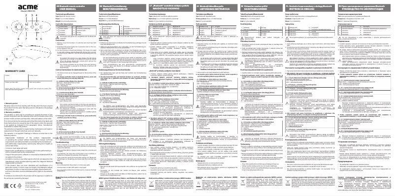 Image de la première page du manuel de l'appareil VRB01RC