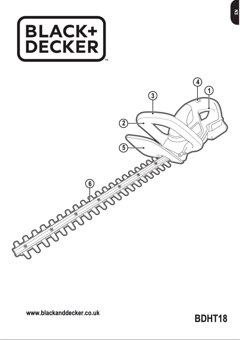 Page n°1 - Manuel utilisateur Black & Decker BDHT18