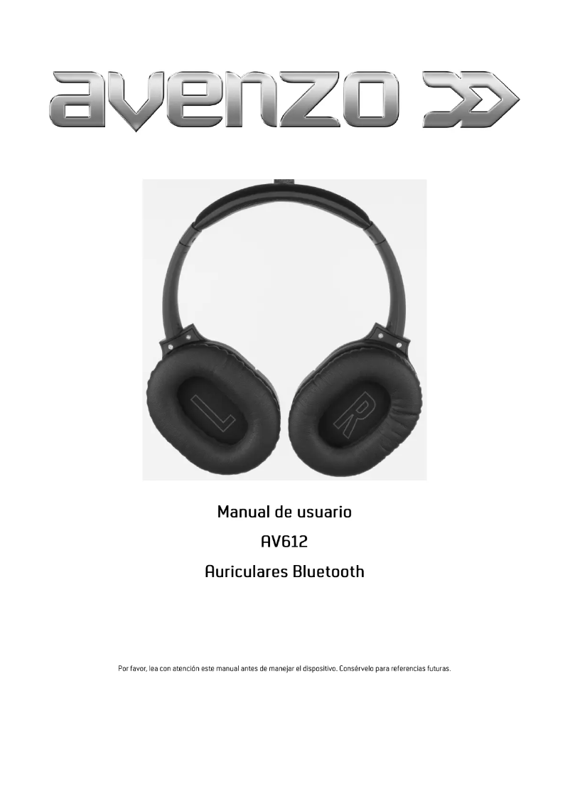 Page n°1 - Manuel utilisateur Avenzo AV612PT