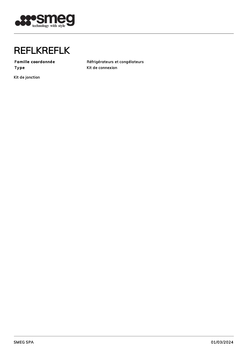 Image de la première page du manuel de l'appareil REFLK