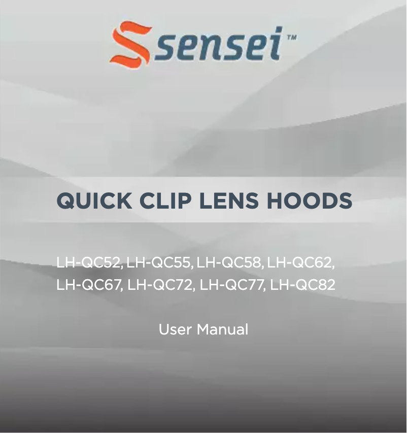 Página 1 del manual Manual de usuario Sensei LH-QC55