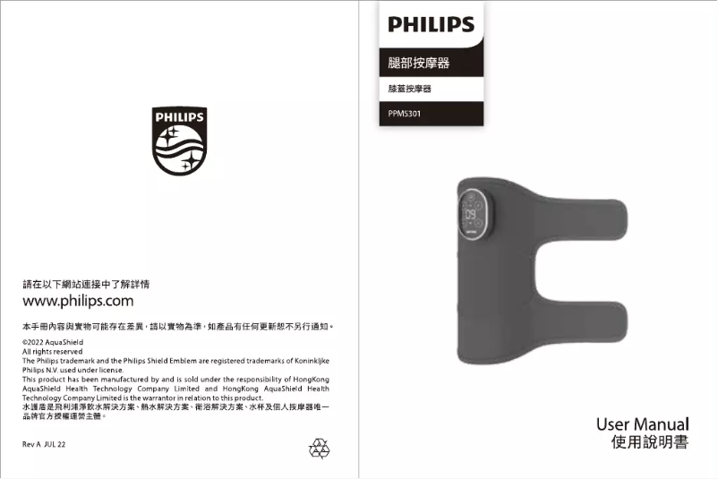 Page 1 de la notice Manuel utilisateur Philips PPM5301