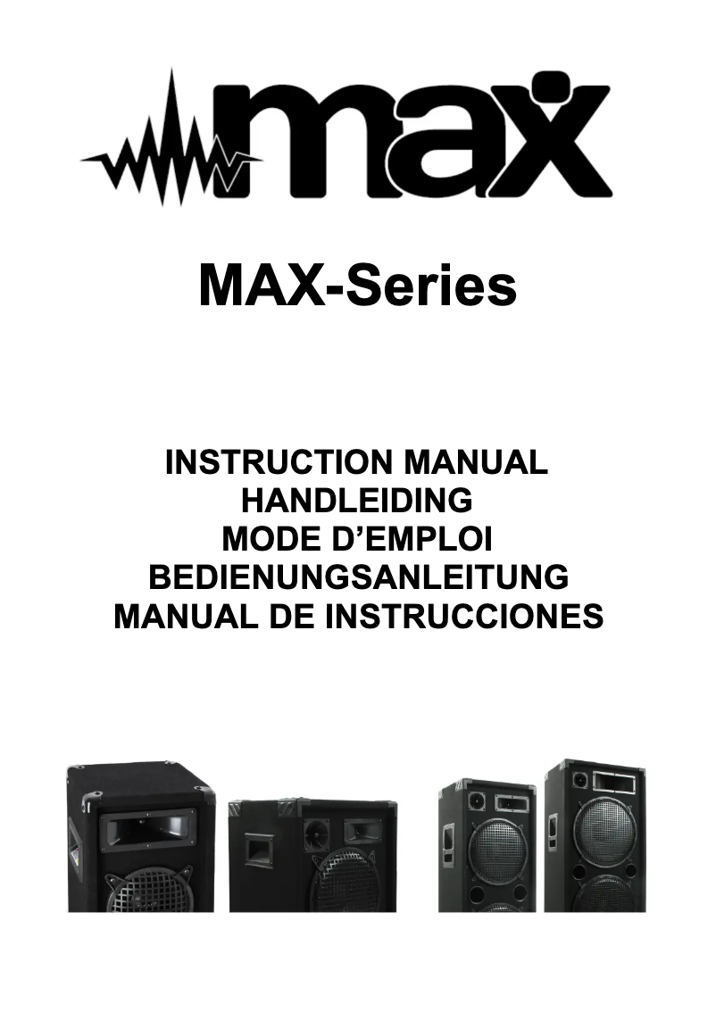Image de la première page du manuel de l'appareil MAX15SUB