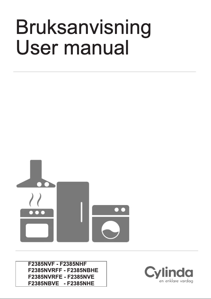 Image de la première page du manuel de l'appareil F2385NBVE