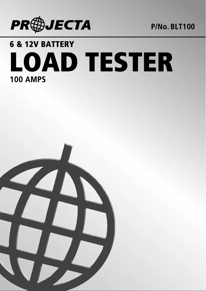 Page 1 de la notice Manuel utilisateur Projecta BLT100