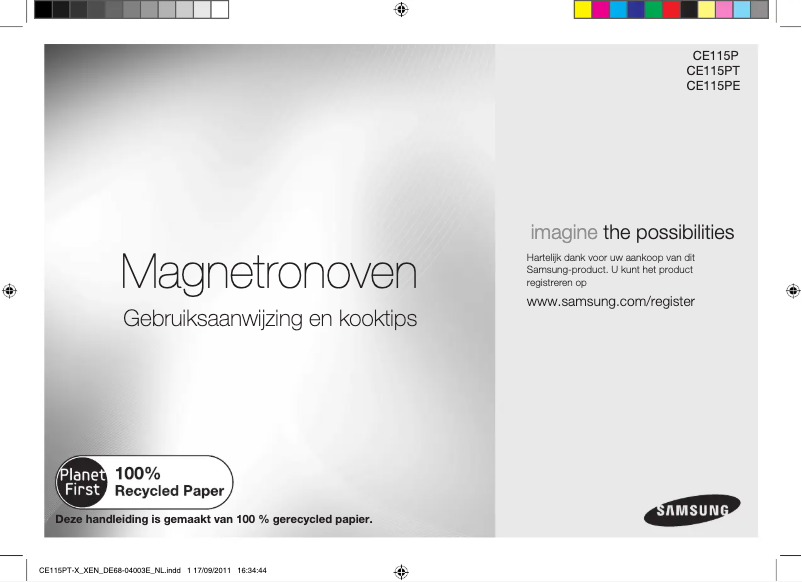 Page n°1 - Manuel utilisateur Samsung CE115PT