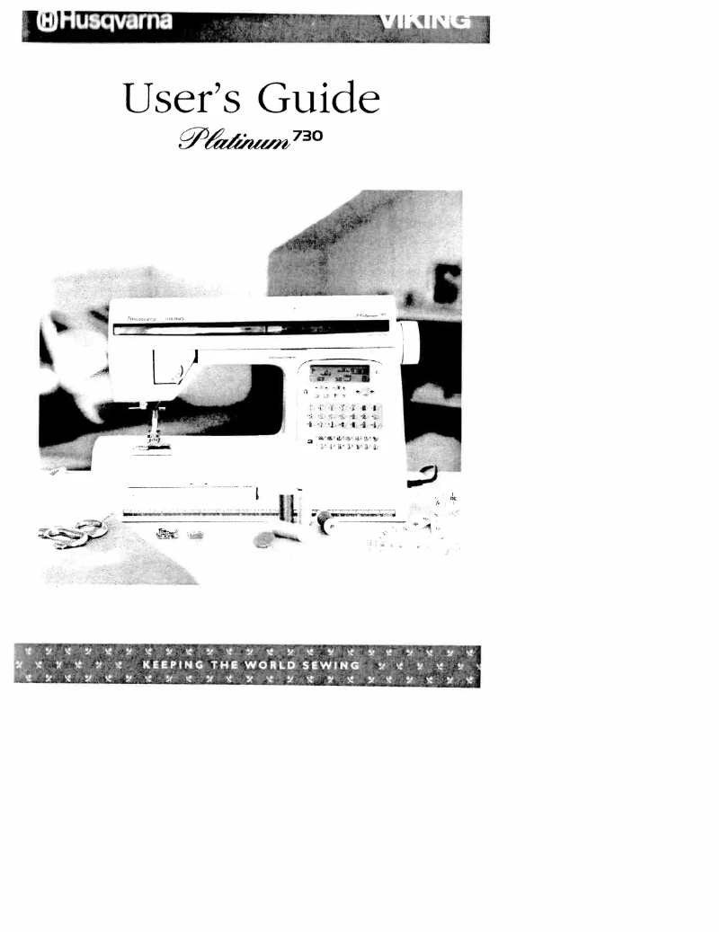 Page 1 de la notice Manuel utilisateur Husqvarna Platinum 730