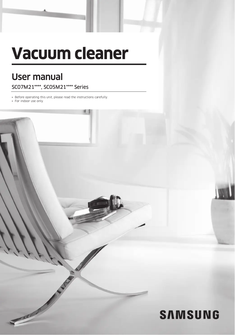 Page n°1 - Manuel utilisateur Samsung SC07M21A0VN