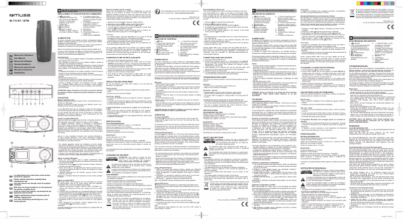 Page n°1 - Mode d'emploi Muse M-710 BT